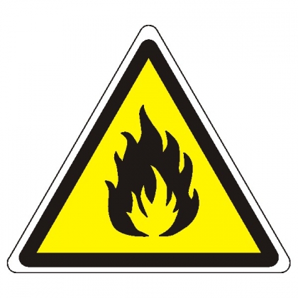 Výstraha požáru nebezpečných látek 20 x 20